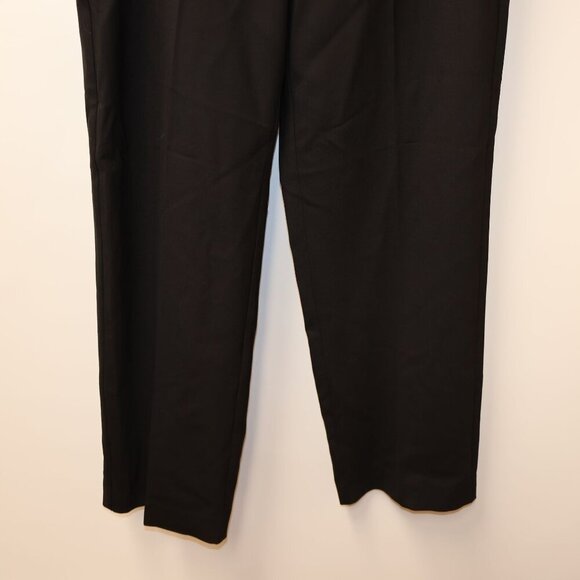 Madewell Womens Black Slim Straight Trousers Size 10 Recycled Polyester Blend - Picture 5 of 14